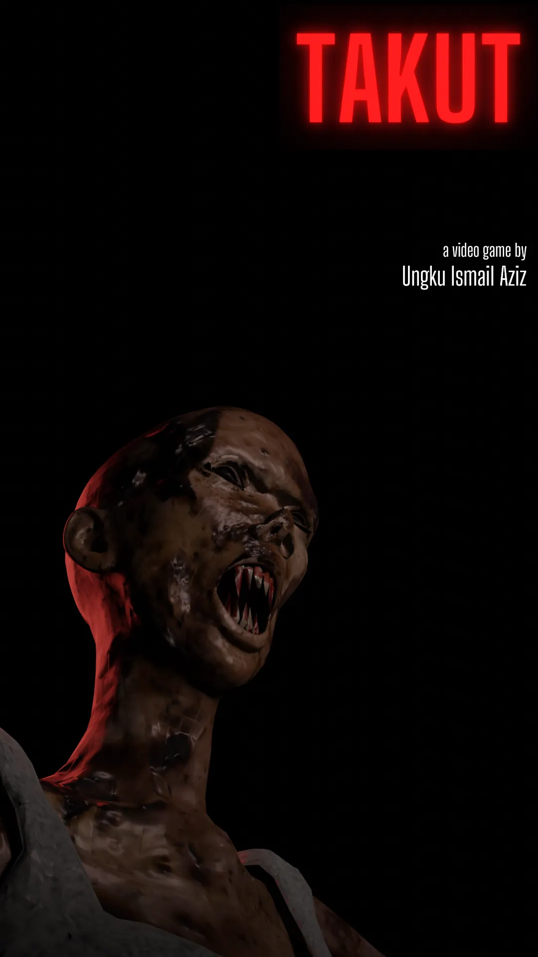Takut poster: a screaming ghoul under the red TAKUT title
